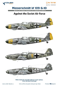 Decal 1/72 Bf-109 G-10 (против советских ВВС) (Colibri Decals)