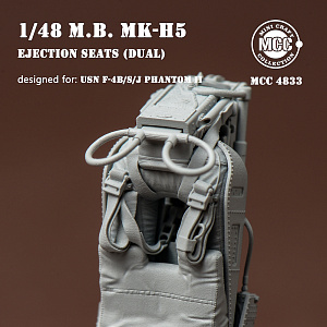 Additions (3D resin printing) 1/48 Martin Baker Mk.h5 Ejection seat-navy (x 2pcs) (MCC)
