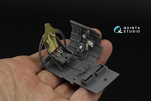 Macchi MC.200 Saetta 3D-Printed & coloured Interior on decal paper (Italeri)