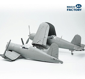 Model kit 1/48 Vought F4U-1A/2 Corsair Dual Combo 2 kits in the box (Magic Factory)