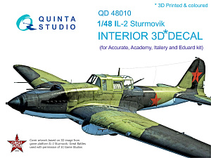 IL-2 3D-Printed & coloured Interior on decal paper (for Accurate/Italery/Academy/Eduard kits)