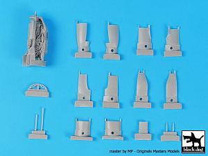 Additions (3D resin printing) 1/48 Lockheed P-38F/G Lightning engines x 2 (designed to be used with Tamiya kits) 