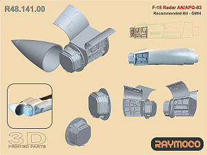 Additions (3D resin printing) 1/48 Collection of 5 sets for F-15 I (GWH) (Raymoco)
