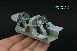 Eurofighter Typhoon Twin-seater (Powered-up Displays) 3D-Printed & coloured Interior on decal paper (Trumpeter) (Small version)