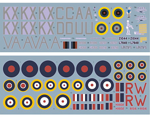 Decal 1/72 Vickers Wellington in RAF and SAAF Service, Pt.1 (DK Decals)