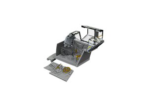 Additions (3D resin printing) 1/72 Messerschmitt Bf-109F-2/Bf-109F-4 (designed to be used with Eduard kits) 