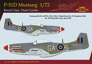 Model kit 1/72 North-American P-51D Mustang DUAL COMBO (ROYAL CLASS) (Eduard kits)