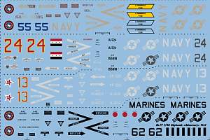 Decal 1/48 Douglas Skyhawk "Adversary" Pt.II - VF-126(2) (Cut then Add)