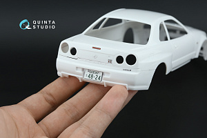 Nissan Skyline GT-R R34 V-Spec II 3D-Printed & coloured Interior on decal paper (Tamiya) (with metal sticker parts)