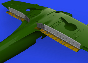 Additions (3D resin printing) 1/48 Supermarine Spitfire Mk.V landing flaps 3D-Printed (designed be used with Eduard kits)
