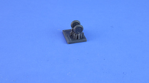 Additions (3D resin printing) 1/72 Yak-1 wheels late under load (KepModels) 