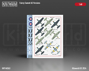 Decal 1/48 Fairey Gannet AS.1/AS.4/T.2/T.5/ECM.4 (Kits-World)