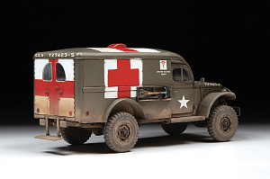 Model kit 1/35 American Army Medical Vehicle WC-54 (Zvezda)