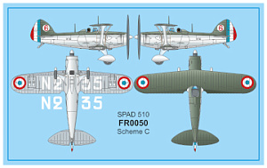 Model kit 1/72Spad 510 at war The Spad 510 (Frrom-Azur)