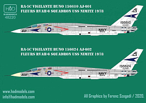Decal 1/48 RA-5C Vigilante USS Nimitz - part 3 (HAD)