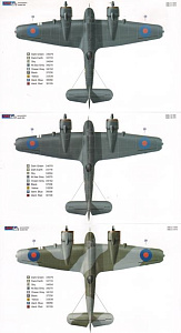 Decal 1/72 Bristol Beaufighter Mk.IF X7583 (WM-E + WM-T) (AML)