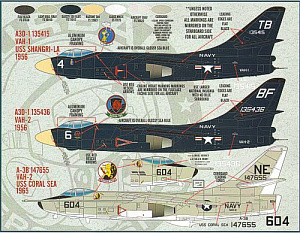 Decal 1/48 Douglas A-3D-2 Skywarrior. (Furball Aero-Design)