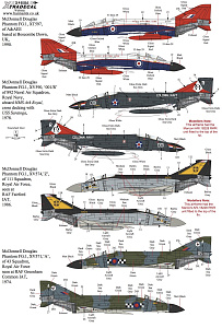 Decal 1/48 McDonnell-Douglas F-4K Phantom FG.1 (4) (Xtradecal)