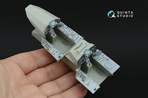 Eurofighter Typhoon Twin-seater (Powered-up Displays) 3D-Printed & coloured Interior on decal paper (Trumpeter) (Small version)