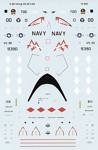 Decal 1/72 Lockheed S-3B Viking (1) (Microscale)