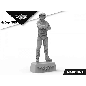 Figures (resin) 1/48 PIlots of the Russian Aerospace Forces (SVO) PSO SET NAZ-IR No.15-2 (Temp Models)