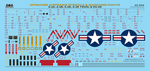 Decal 1/32 VA-75 SUNDAY PUNCHERS (1) USN Grumman A-6A/A-6E Intruders in the Vietnam War & the Cold War. (AOA Decals)
