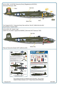 Decal 1/32 Catch 22 North-American Mitchells B-25J-25NC 44-30748 'Heavenly Body' (Kits-World)