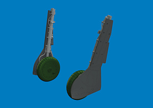 Additions (3D resin printing) 1/48 Focke-Wulf Fw-190A-8 undercarriage legs (3D-Printed) 1/48 (designed to be used with Eduard kits)
