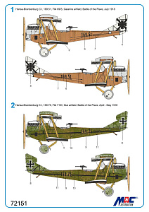 Model kit 1/72 Hansa-Brandenburg C.I Srs. 169 'Battle of the Piave' (MAC Distribution) 