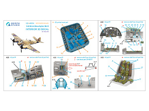 Bristol Beaufighter Mk.VI 3D-Printed & coloured Interior on decal paper (Tamiya) (with 3D-printed resin parts)