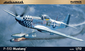 Model kit 1/72 North-American P-51D Mustang The ProfiPACK edition (Eduard kits) (damage box)