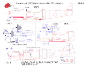 Additions 1/32 Revell Bf109G-6 to Bf109G-6/AS Conversion Kit (A.M.U.R.Reaver) 