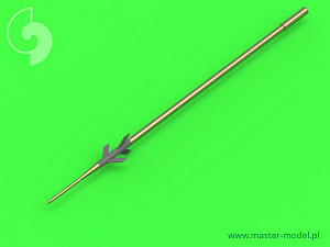 Aircraft guns (brass) 1/48 Sukhoi Su-9 / Sukhoi Su-11 (Fishpot / Fishpot C) - Pitot Tubes and missile rails heads