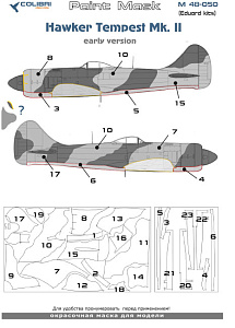 Paint Mask 1/48 Hawker Tempest Mk.V Series 2 (early version) (Colibri Decals)