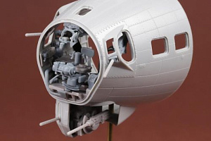 Additions (3D resin printing) 1/48B-17G Super Set - Bombardier pos.&Chin turret (SBS model)
