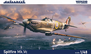 Model kit 1/48 Supermarine Spitfire Mk.Vc The Weekend edition kit  (Eduard kits)