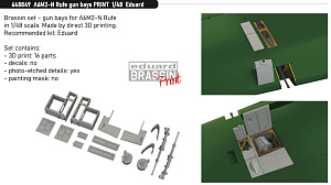 Additions (3D resin printing) 1/48 Nakajima A6M2-N Rufe gun bays (designed to be used with Eduard kits) 