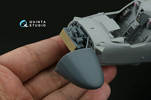 Ка-52М radar bay with nose cone (Quinta Models) (with 3D-printed resin parts)