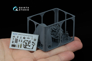 Ka-52 radar bay with nose cone (Zvezda/Quinta Models) (with 3D-printed resin parts)