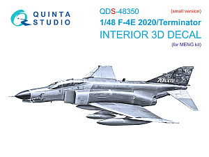 F-4E 2020 Terminator 3D-Printed & coloured Interior on decal paper (MENG) (Small version)