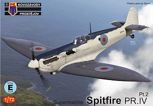 Model kit 1/72 Supermarine Spitfire PR.Mk.IV (Kovozavody Prostejov)