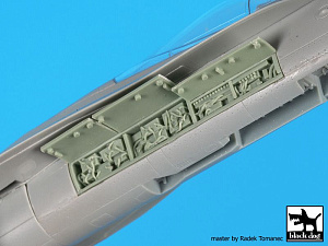 Additions (3D resin printing) 1/72 McDonnell-Douglas F/A-18 Hornet electronics (designed to be used with Academy kits)[F/A-18C F/A-18D F/A-18E F/A-18F) 