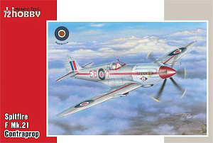 Model kit 1/72 Spitfire F Mk.21 Contraprop (3x camo) (Special Hobby)