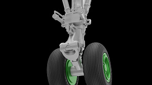 Additions (3D resin printing) 1/72 Ilyushin IL-18, Il-20, Il-22, Il-38 Landing gears with wheels (designed to be used with A-Model kits)