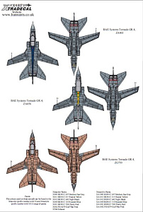 Decal 1/48 Panavia Tornado Special Schemes (3) (Xtradecal)