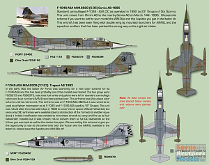 Decal 1/32 Lockheed F-104S/ASA Italian Starfighter's [F-104G]  (Zotz)