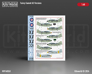 Decal 1/48 Fairey Gannet AS.1/AS.4/T.2/T.5/ECM.4 (Kits-World)