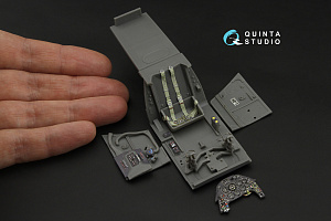 Bf 109G-5/Bf 109G-6 3D-Printed & coloured Interior on decal paper (Airfix)