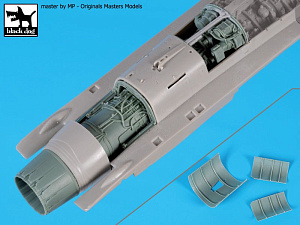 Additions (3D resin printing) 1/48 Lockheed-Martin F-16C Fighting Falcon engine (designed to be used with Tamiya kits) 