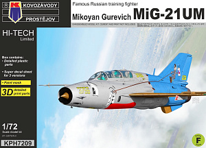 Model kit 1/72 Mikoyan MiG-21UM (Kovozavody Prostejov) (damage box)